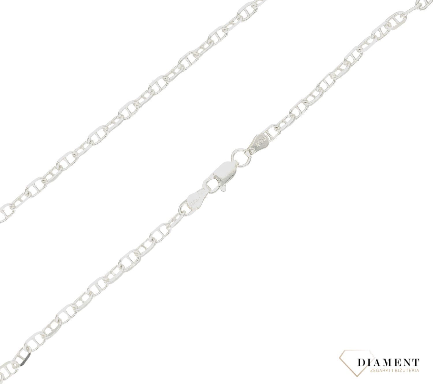 Srebrny łańcuszek 925 splot gucci 3,4mm DIA-LAN-6007-925 3,4mm.  Łańcuszek o wadze 7,60 gram. Łańcuszki to uniwersalne dodatki, które sprawdzają się na każdą okazję i dla kobiet w każdym wieku. Srebrny łańcuszek jest uniwers.jpg